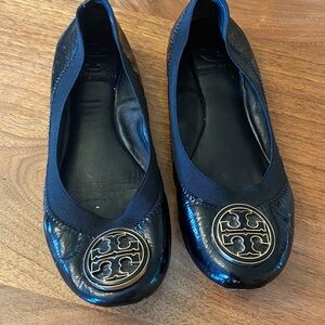 Tory Burch Caroline black patent leather ballet flat.  Size 6.5